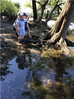 Heute bin ich mit Mama und der Johanna am Greifensee. Da es die letzten Tage ganz schön geregnet hat, ist noch alles überschwemmt. IMG_0416.jpg